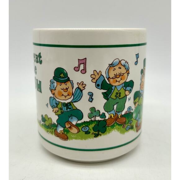 Vintage 1985 It’s Great To Be Irish St Patrick’s Day Coffee Mug Cup Schmid - Picture 3 of 7
